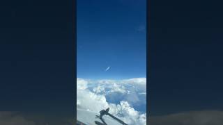 Airplane Overflying Us At 37.000 Ft