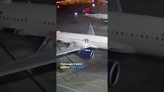 Delta Plane Catches Fire At Seattle Airport Gate, Prompts Evacuation #Shorts