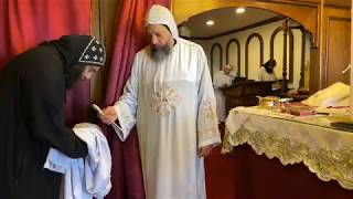 04/02/2020 HG Bishop Youssef: Divine Liturgy w/HG Bishop Basil @ St Mary & St Moses Abbey, TX ~