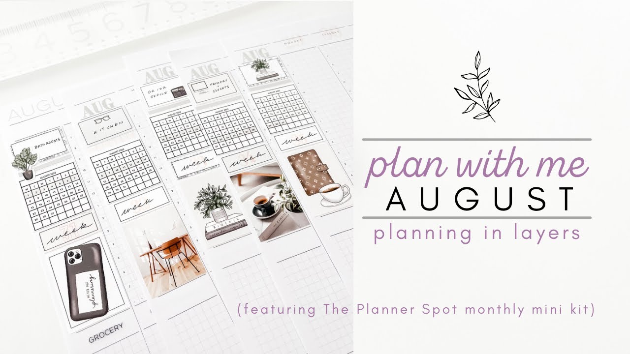 plan with me | aug | planning in layers | half letter discbound