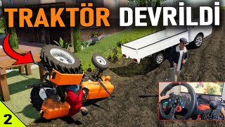 Traktör Devri̇ldi̇ Torosla Yolda Kaldim W Fs22 2.Bölüm Logitech G29