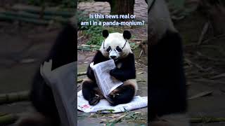 Panda News Flash Bamboo Inflation Shocks Black And White Reporter