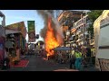 Vuurzee bij brand op Kermis Tilburg