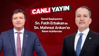 Genel Başkanımız Sn. Fatih Erbakan Ile Sn. Mahmut Arıkan Basın Açıklamasında Bulunuyor.