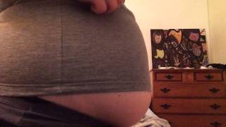 Belly And In A Tight Tanktopskirt