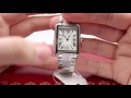 Video Cartier Tank Solo Silver Opaline, Roman, UNBOXING & REVIEW - Small, Stainless Steel, W5200013