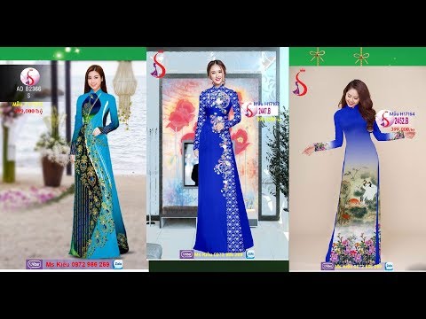 263 MẪU ÁO DÀI XANH ĐẸP & THANH LỊCH l Vải Áo Dài S
