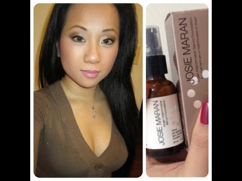 Review Demo JOSIE MARAN Argan Matchmaker Serum Foundation