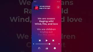 Jony - We Are Oceans - Lyrics Scroll