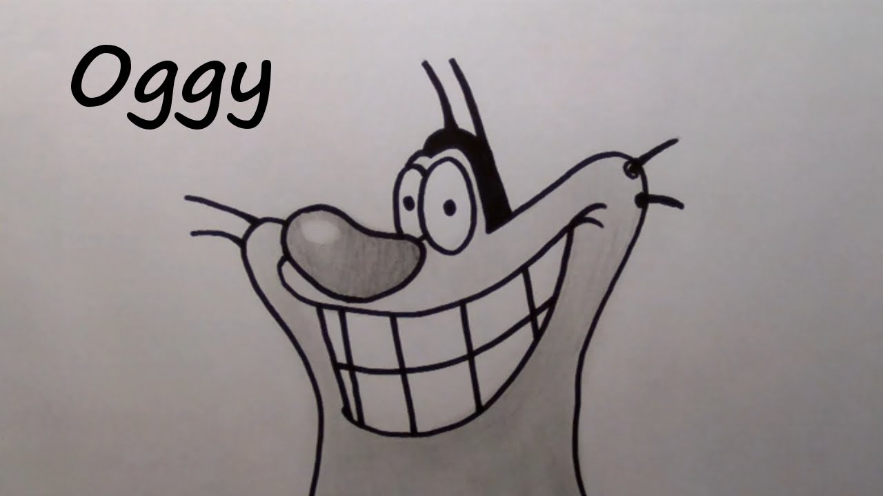 40th drawing: Oggy (Oggy and the Cockroaches) [HD] - YouTube