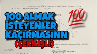 10.Sinif Matemati̇k 1.Dönem 2.Yazili