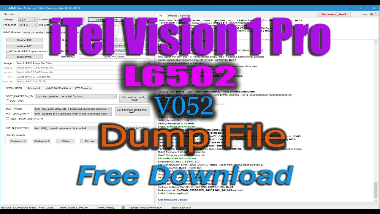 iTel Vision 1 Pro L6502 V052 Dump File Free Download iTel Vision 1 Pro L6502 V052 Dump File Free Download
