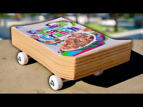 THE WORLDS FIRST CEREAL BOX SKATEBOARD?!?!