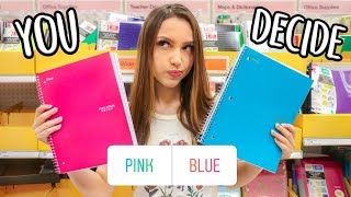My Instagram Followers Control My Back To School Supplies Shopping!