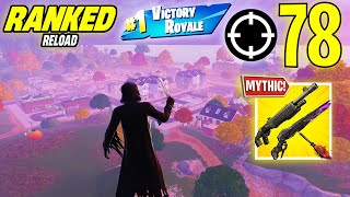 78 Elimination Solo Vs Squad Ranked Reload Gameplay Wins New Fortnite Chapter 6 Ps4 Controller