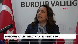 Burdur Valisi Bilgihan İlimizde 10 Bin 349 Yabancı Bulunuyor