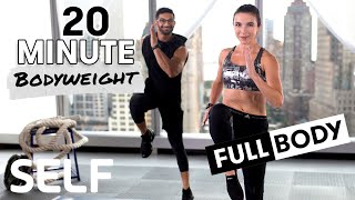 20-Minute HIIT  Body Bodyweight Workout - No Equipment at Home | SELF