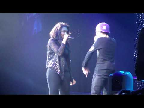 Justin Bieber & Jessica Jarrell - Overboard (Moline July 2nd)