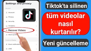 Silinen Tiktok Videolarımı Nasıl Kurtarırım 2023 Silinen Tiktok Videoları Nasıl Kurtarılır