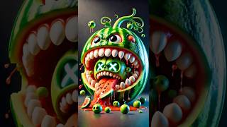 Watermelon Monster Trying To Eat Guava Googoo Monsters