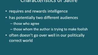 Week 5 How to Write a Satire