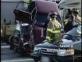 train hits truck Video