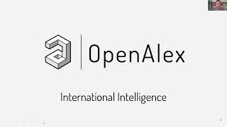 Using Openalex For International Intelligence