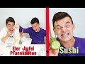 Tourette kocht - Apfel Eierpfannkuchen &amp; Sushi