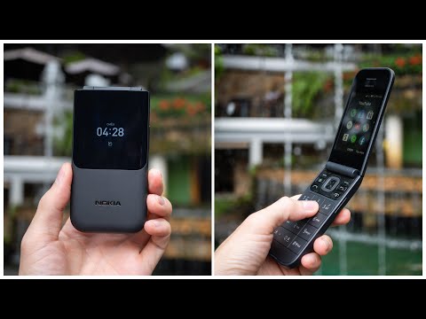 Mở hộp Nokia 2720 Flip: điện thoại nắp gập 2 màn hình trở lại | Nokia 2720 Flip Unboxing | LKCN
