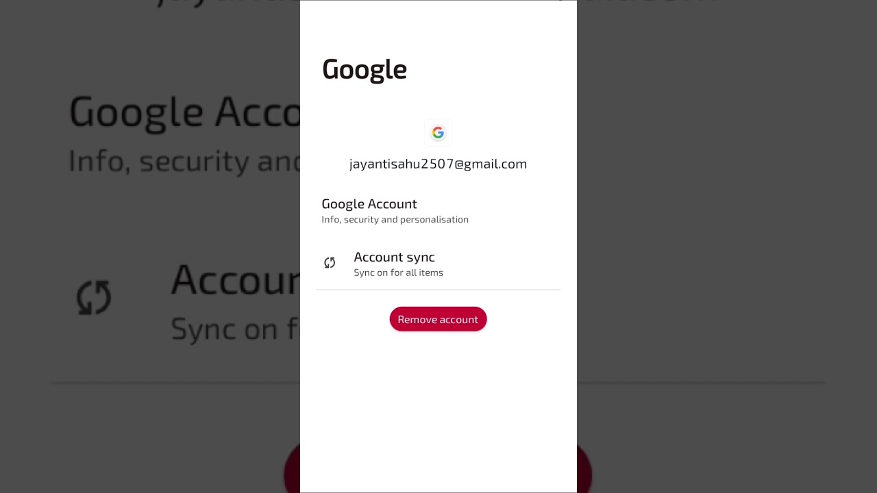 How to remove Google account on your phone||फोन से How to remove Google account on your phone||फोन से