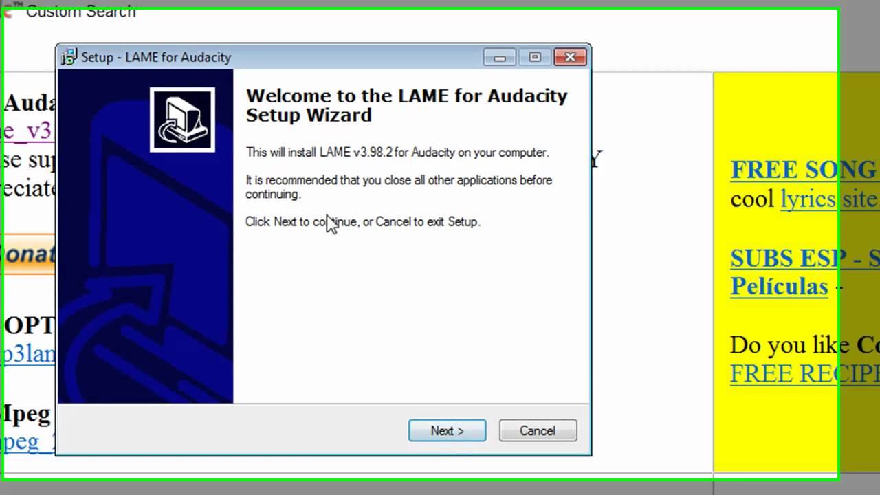 Itcts_002 Installing the LAME MP3 encoder for Audacity 