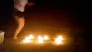 Walking On Burn Coals Stunt -As Seen On Whacked Out Videos