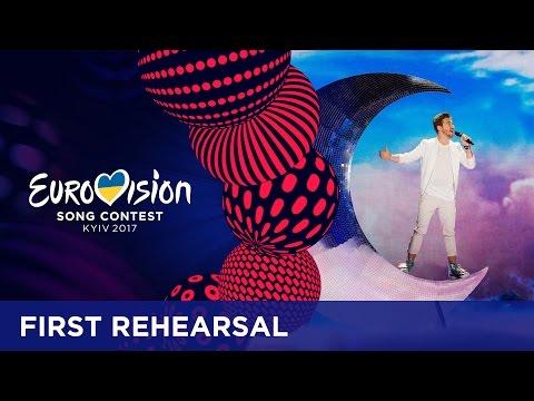 Nathan Trent - Running On Air (Austria) First rehearsal in Kyiv