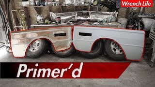 Prep & PRIMER classic car FENDER.. (FAIL)