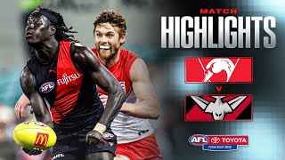 Sydney Swans V Essendon Highlights Round 21, 2025 Afl