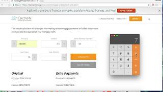 Video 3: Mortgage Pre-Payment Calculator (Tutorial)