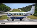 Cessna 208B Grand Caravan at St. Barthelemy (HD1080p)
