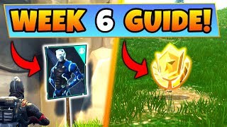 Fortnite WEEK 6 CHALLENGES GUIDE! – POSTER LOCATIONS, Treasure MAP, Omega (Battle Royale Season 4)