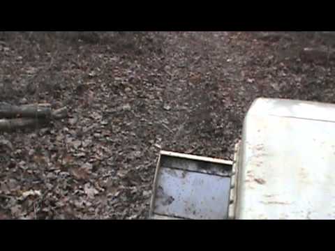 1974 sears garden tractor skidding logs