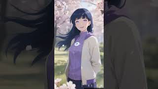 Hinata Hyuga In 8K Ultra-Realism Cherry Blossom Magic Next-Gen Anime Visuals