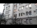 Video Вікна харківської міліції обклали мішками
