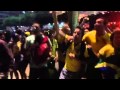 World Cup 2014: Brazil supporters celebrate win against Colombia in the quarter-finals