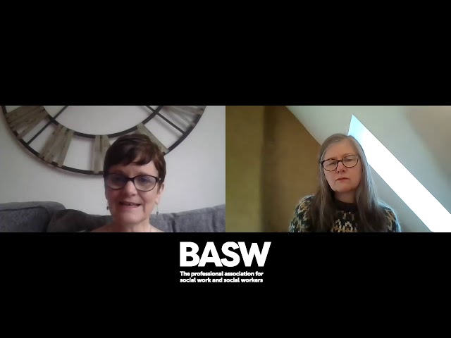 Watch BASW Vlog | Ruth is joined by Denise Turner to talk "Social Work and Covid-19" on YouTube.