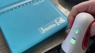 How To Personalize Bibles Or Journals With Custom Name Metallic Htv And Cricut Joy