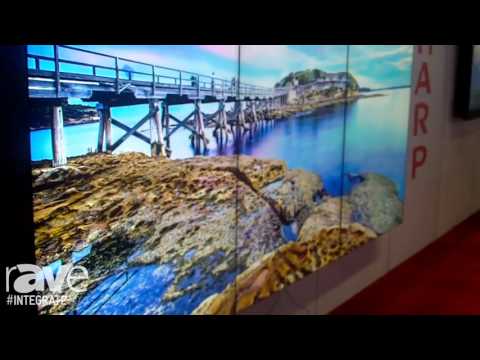 Integrate 2016: Sharp Showcases New 70-Inch Videowall Display with 4.4mm Bezel