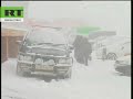 Видео Thousands to freeze as storms cut off power in Far East