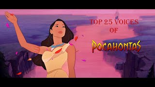 Personal Ranking Ii Top 25 Voices Of Pocahontas Ii Pocahontas