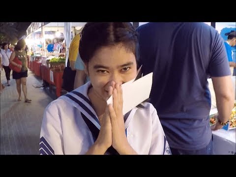 Squid and rolled Ice Cream - Pattaya Seafood Festival