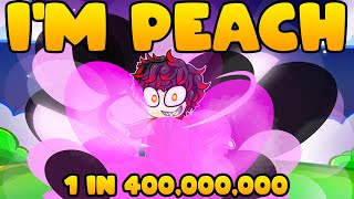 I Rolled 1 In 400 Million Impeached Im Peach Aura On Roblox Sols Rng