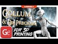 Gollum & His Precious 3D Printing Figurine | Assembly by Gambody